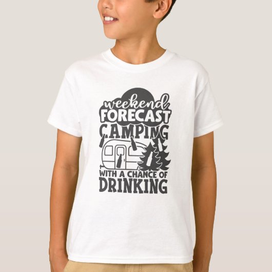 Weekendvoorspelde campagne met de mogelijkheid van t-shirt (Voorkant)