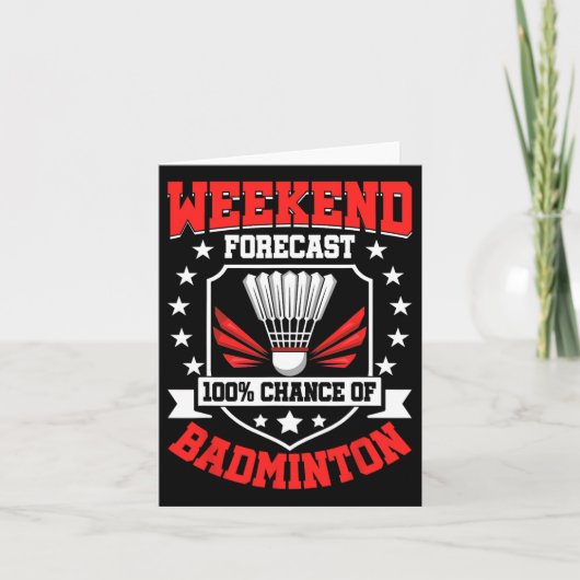 Weekendvoorspelling 100% kans op badminton - Shutt Kaart (Voorkant)