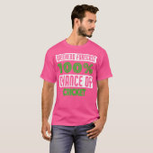 Weekendvoorspelling 100 kans op cricket t-shirt (Voorkant volledig)