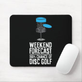 Weekendvoorspelling 100% Kans Op Discgolf Muismat (Met muis)