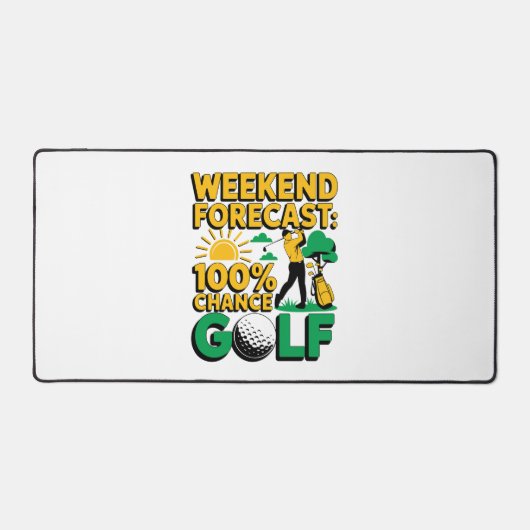 Weekendvoorspelling 100% kans op golf bureaumat (Voorkant)