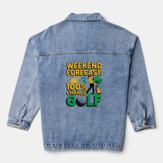 Weekendvoorspelling 100% kans op golf denim jacket (Achterkant)