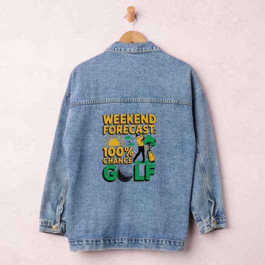 Weekendvoorspelling 100% kans op golf denim jacket (Hangar)