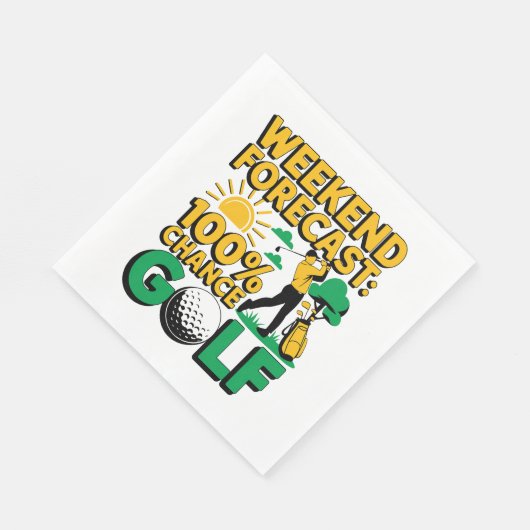 Weekendvoorspelling 100% kans op golf servet (Hoek)