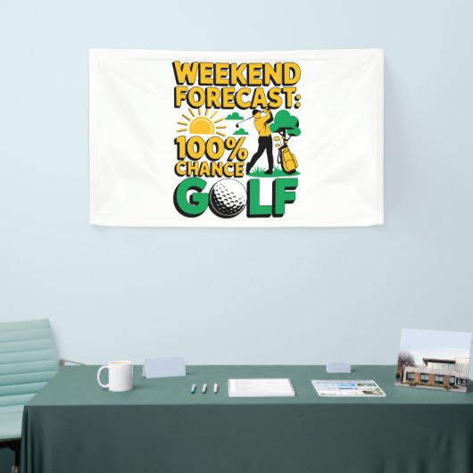 Weekendvoorspelling 100% kans op golf spandoek (Beurs)