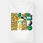 Weekendvoorspelling 100% kans op golf spandoek (Verticaal)