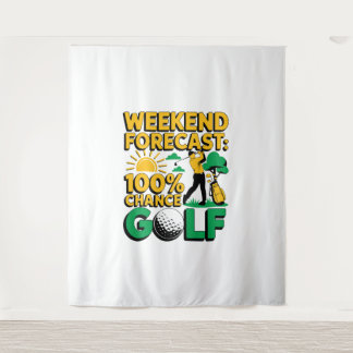 Weekendvoorspelling 100% kans op golf wandkleed