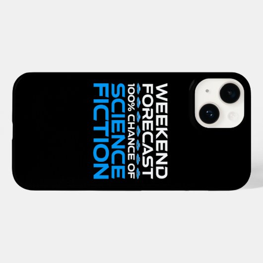Weekendvoorspelling - 100% kans op sciencefiction Case-Mate iPhone case (Achterkant (horizontaal))
