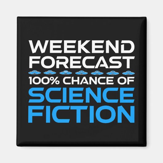 Weekendvoorspelling - 100% kans op sciencefiction magneet (Voorkant)