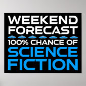 Weekendvoorspelling - 100% kans op sciencefiction poster (Voorkant)