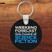Weekendvoorspelling - 100% kans op sciencefiction sleutelhanger (Voorkant)