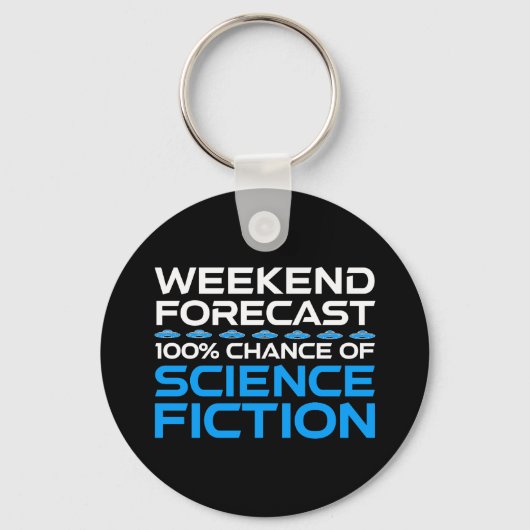Weekendvoorspelling - 100% kans op sciencefiction sleutelhanger (Achterkant)