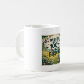 Weekendvoorspelling: 100% kans op vogelen - Retro  Koffiemok (Voorkant links)