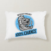 Weekendvoorspelling 100% kans T-shirt Accent Kussen (Voorkant)