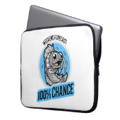 Weekendvoorspelling 100% kans T-shirt Laptop Sleeve (Voorkant Links)