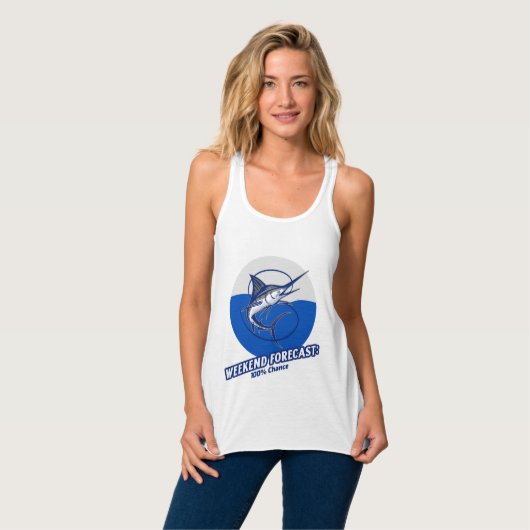 Weekendvoorspelling 100% kans tanktop (Volledige Voorkant)