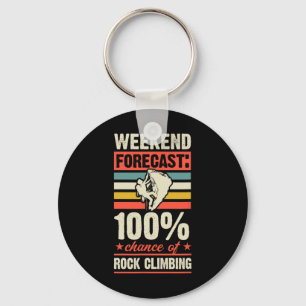 Weekendvoorspelling 100 procent kans op klimmen sleutelhanger