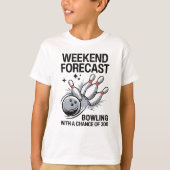 Weekendvoorspelling Bowlen met kans op 300 T-shirt (Voorkant)