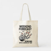 Weekendvoorspelling Bowlen met kans op 300 Tote Bag (Achterkant)