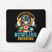 Weekendvoorspelling Bowling kans dat je rommelig D Muismat (Met muis)