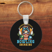 Weekendvoorspelling Bowling kans dat je rommelig D Sleutelhanger (Voorkant)