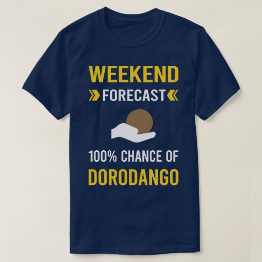 Weekendvoorspelling Dorodango Modderbal Dango T-shirt (Design voorkant)