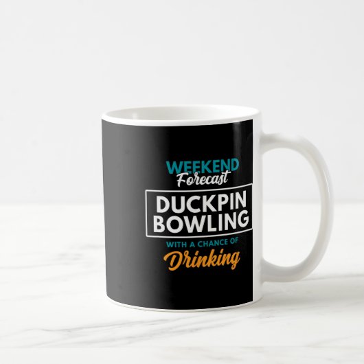 Weekendvoorspelling Duckpin Bowling Koffiemok (Rechts)