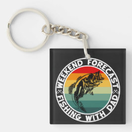 Weekendvoorspelling Gevist met papa Sleutelhanger