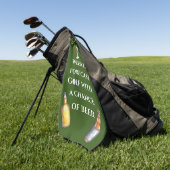 Weekendvoorspelling Golf met Kans op Bier Golfhanddoek (Groen)