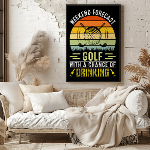 Weekendvoorspelling: Golfen met kans op Drink word Poster