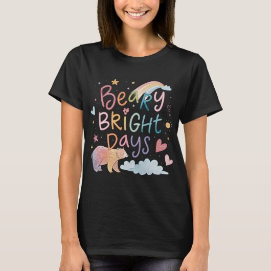Weekendvoorspelling: Kamperen met beren T-shirt (Voorkant)