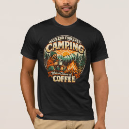 Weekendvoorspelling: Kamperen met een kans op koff T-shirt