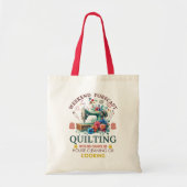 Weekendvoorspelling: Quilten zonder schoonmaak Tote Bag (Voorkant)