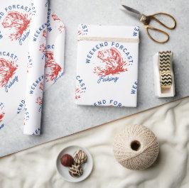 Weekendvoorspelling: Vissen | Grappig verjaardagsc Cadeaupapier