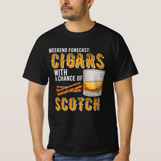 Weekendvoorspellingen met kans op Scotch Gift T-shirt (Voorkant)