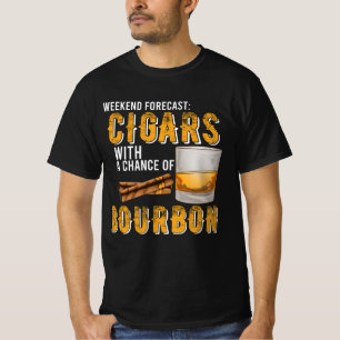 Weekendvoorspellingen met kanteling van Bourbon Gi T-shirt