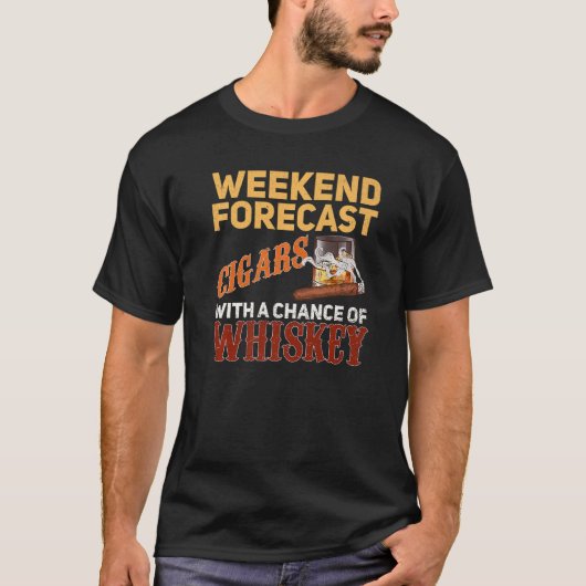 Weekendvoorspellingen voor trekkers en whiskey Sco T-shirt (Voorkant)
