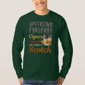 Weekendvoorspellingen voor varkens en Scotch Whisk T-shirt (Voorkant)
