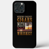 Weekendvoorspellingen voor varkens en whisky Case-Mate iPhone case (Achterkant)