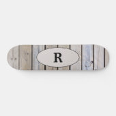 Weekhout monogrammen persoonlijk skateboard (Horizontaal)