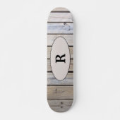 Weekhout monogrammen persoonlijk skateboard (Voorkant)