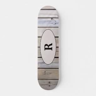 Weekhout monogrammen persoonlijk skateboard