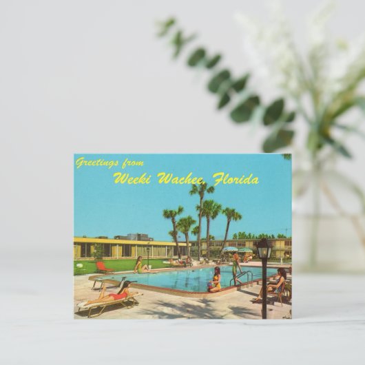 Weeki Wachee Florida  briefkaart (Staand voorkant)