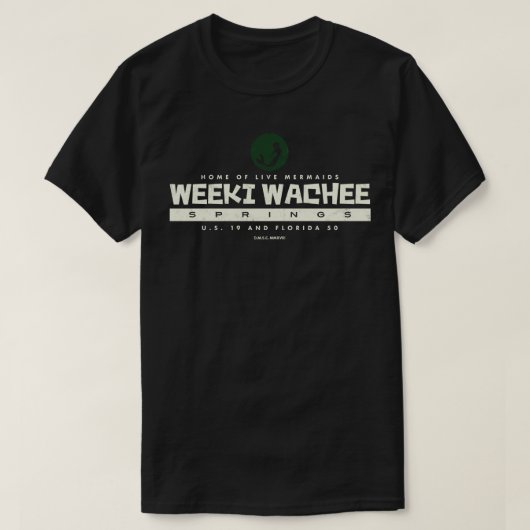 Weeki Wachee Springs Florida Zeemeermin T-shirt (Design voorkant)