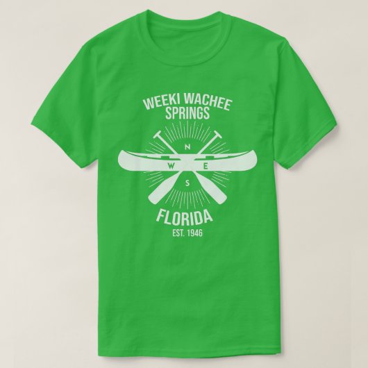 Weeki Wachee Springs State Park Florida Canoeing S T-shirt (Design voorkant)