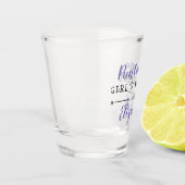 Weekjaar van het gepersonaliseerde meisje shot glas (Links)