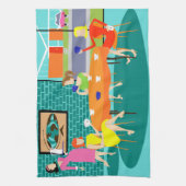 Weekkaart voor vrouwen in de detailhandel theedoek (Verticaal)