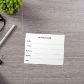 Weekkalender bedrijfsnaam notitieblok