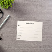 Weekkalender beige bedrijfsnaam notitieblok
