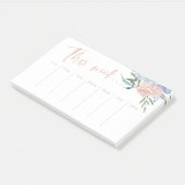 weekkalender voor waterverf bloem post-it® notes (Schuin)